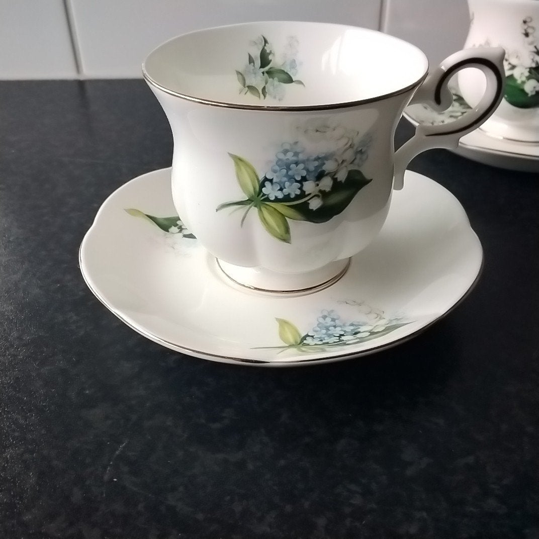 Royal Canterbury kop en schotel Lelietjes van Dalen, Ophalen of Verzenden