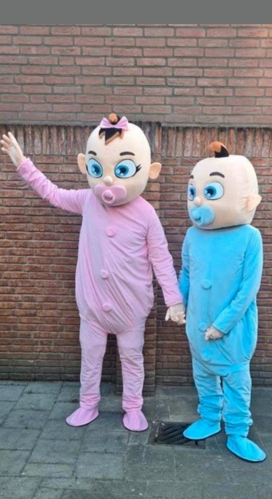 mascotte pakken Gender reveal maat L/XL, Ophalen of Verzenden, Geboorte of Huwelijk