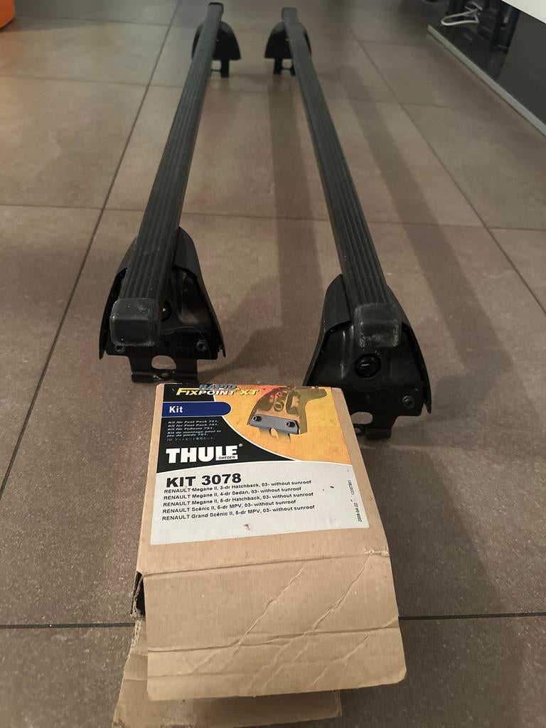 Thule Dakdragers Renault Megane II / Scenic II (Kit 3078), Auto diversen, Dakdragers, Gebruikt, Ophalen