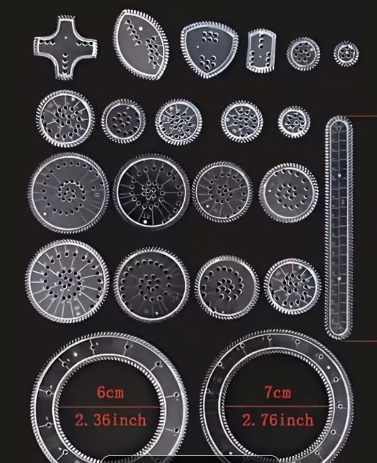 22-delige Spirograaf Set - Geometrische Kunst & Creativiteit, Ophalen, Abstract, Nieuw, Kunststof
