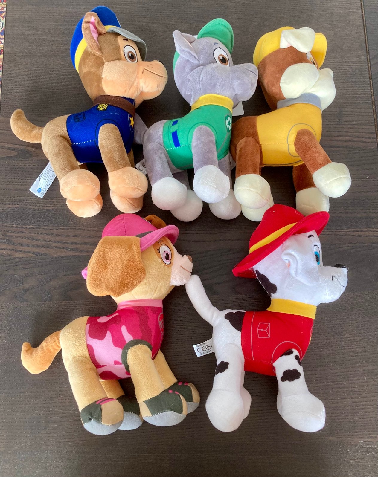 5 mooie Paw Patrol knuffels zgan (25-30 cm), Ophalen of Verzenden, Zo goed als nieuw, Hond
