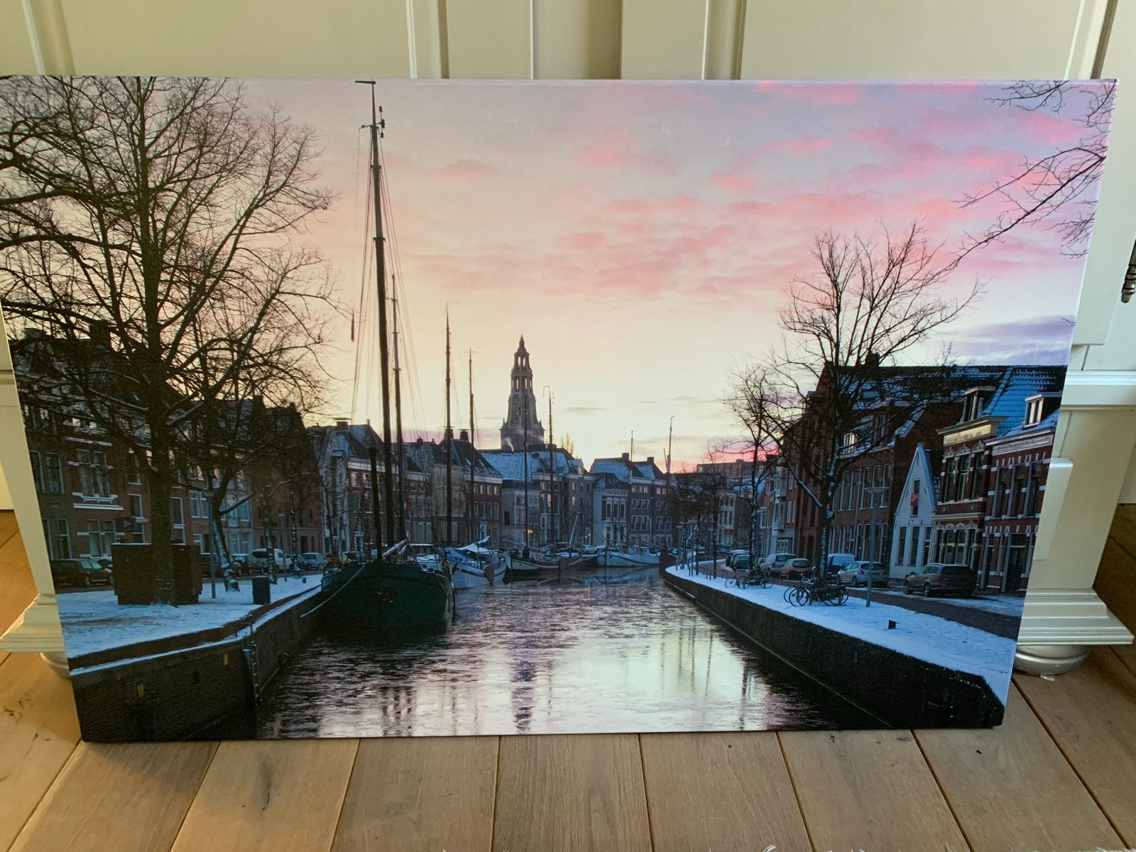 Canvas Hoge der A, Groningen, Ophalen, 100 tot 125 cm, 75 – 100, Print