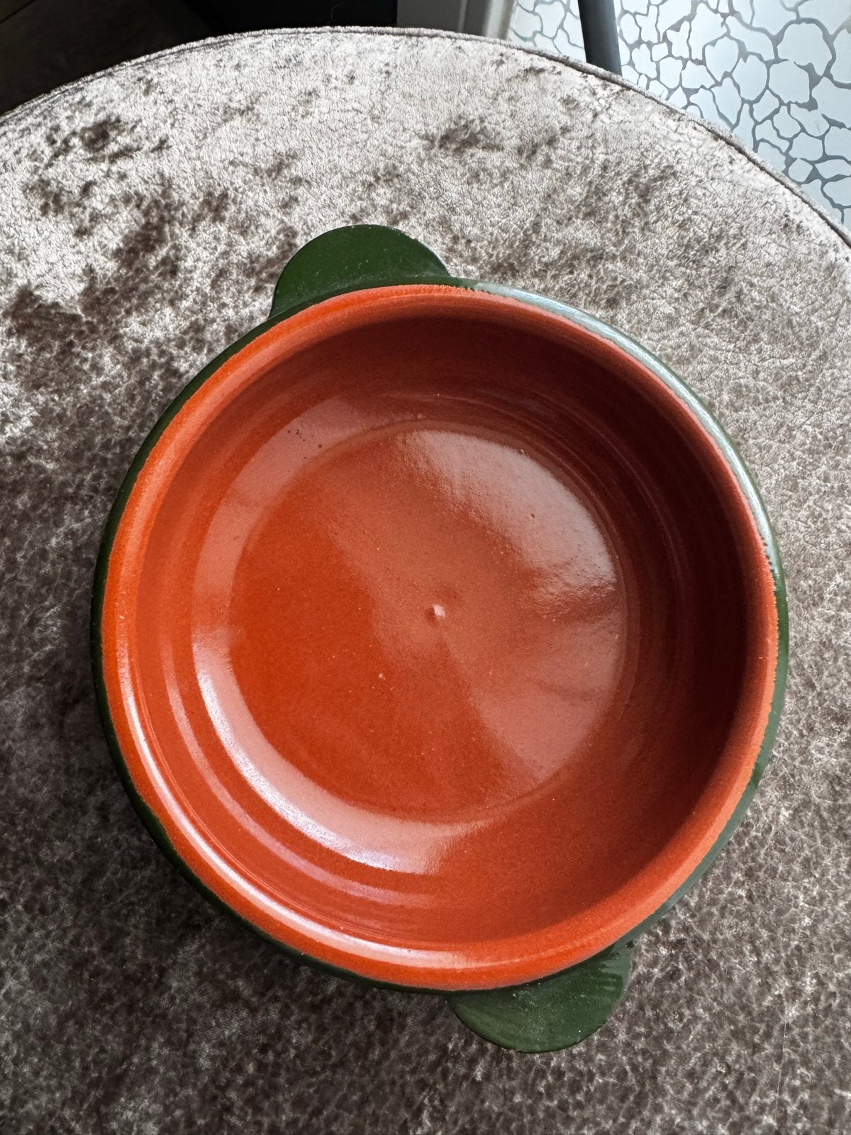 Kleine Italiaanse ovenschaal - Terracotta nieuw, Ophalen of Verzenden, Steen/keramiek, Groen, Overige typen
