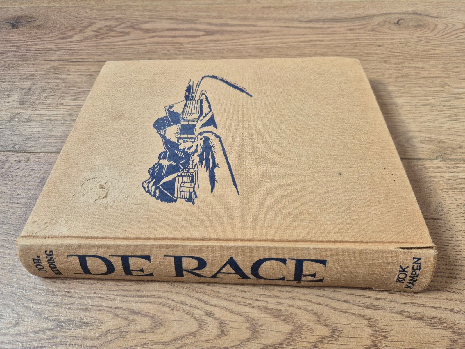 Vintage boek 'De Race' van Johan Hidding - TT Assen, Gelezen, Joh. hidding, Ophalen of Verzenden, Nederland