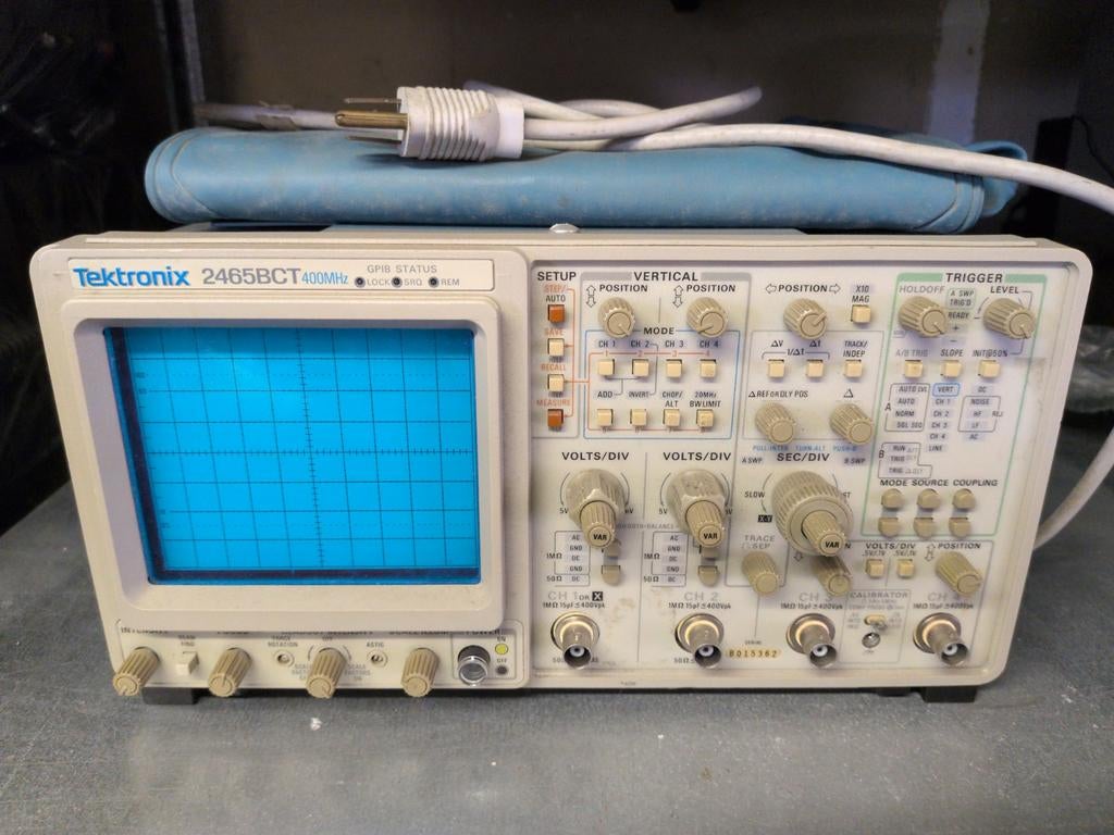 Tektronix 2465BCT 400MHz Oscilloscoop - 110V (USA import), Doe-het-zelf en Verbouw, Meetapparatuur, Ophalen, Gebruikt, Elektriciteit