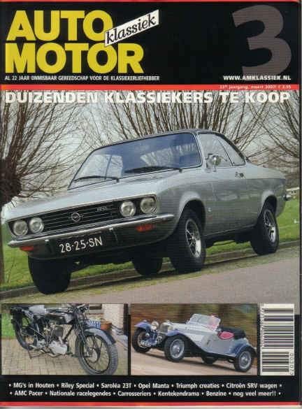 AMK 3 2007 : Opel Manta A - Triumph Dolomite - AMC Pacer, Boeken, Auto's | Folders en Tijdschriften, Ophalen of Verzenden, Gelezen