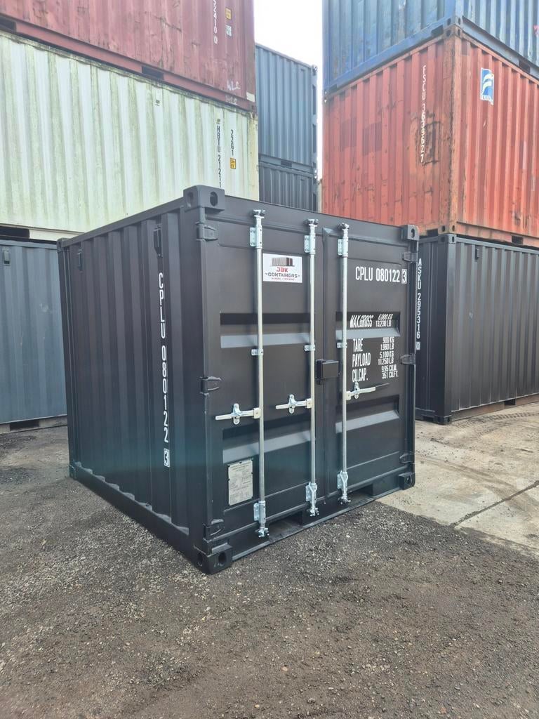 8ft opslagcontainer zeecontainer opslag zwart, Ophalen of Verzenden