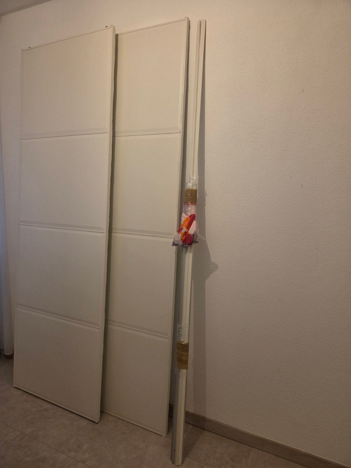 IKEA PAX kast schuifdeuren wit mat (150cm x 236cm), Ophalen, Overige materialen, Gebruikt, 100 tot 150 cm