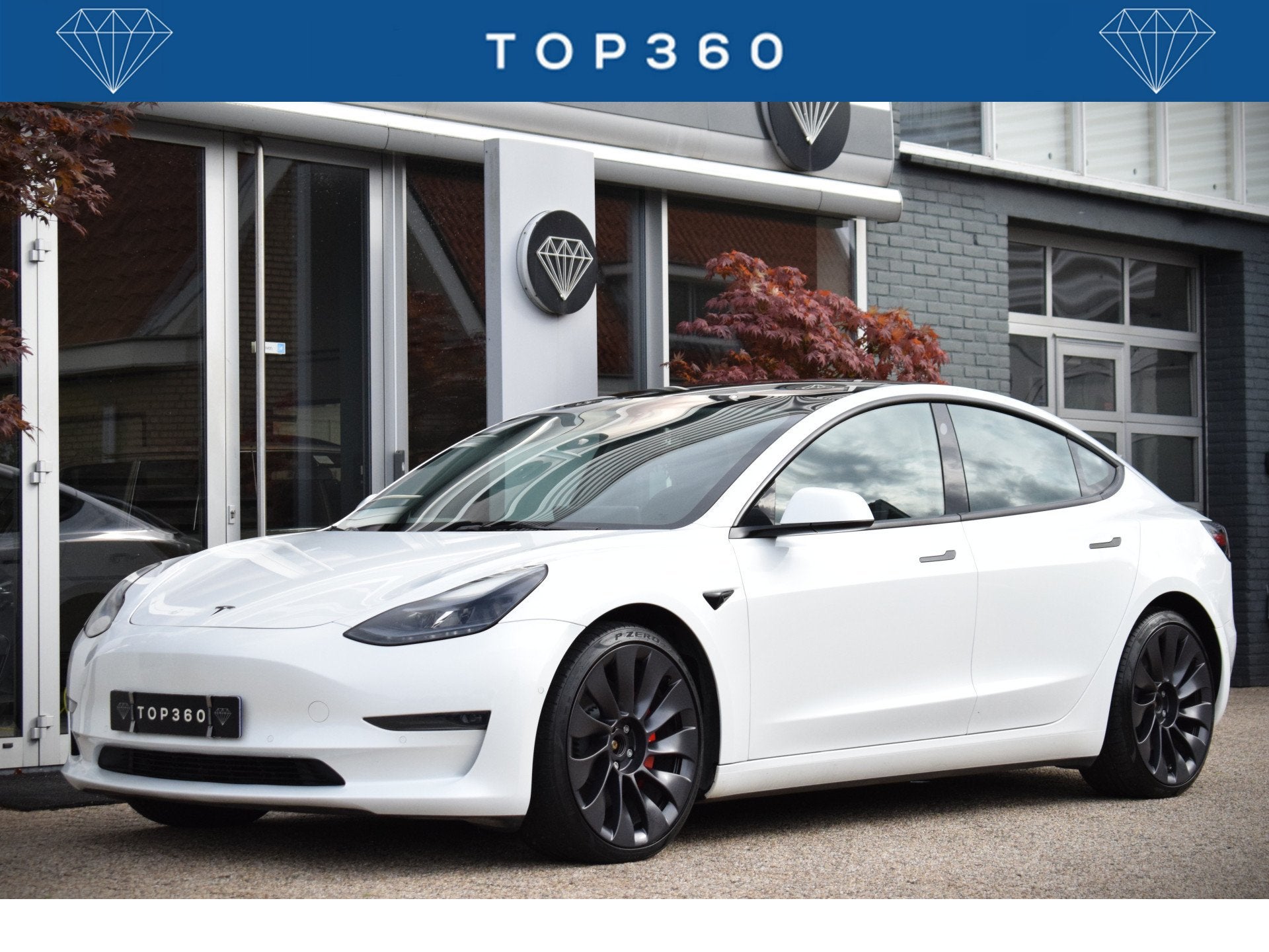 Tesla Model 3 Performance AWD 500 PK! 75 kWh 360KW |, Automaat, Gebruikt, Zwart, Wit