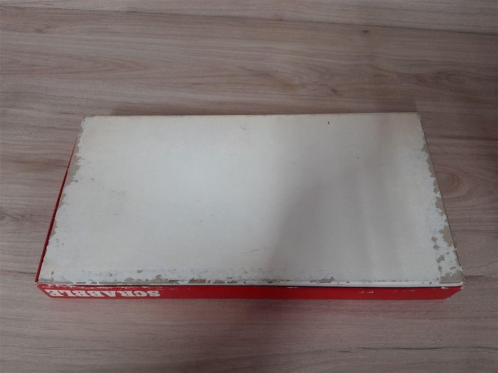 scrabble rode doos houten letters spel [s1242], Verzenden, Zo goed als nieuw