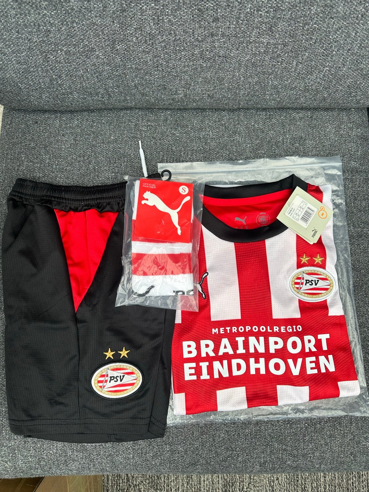 PSV Kinder Thuistenue Set met Sokken - Nieuw, Maat S, Ophalen of Verzenden, Nieuw, Set