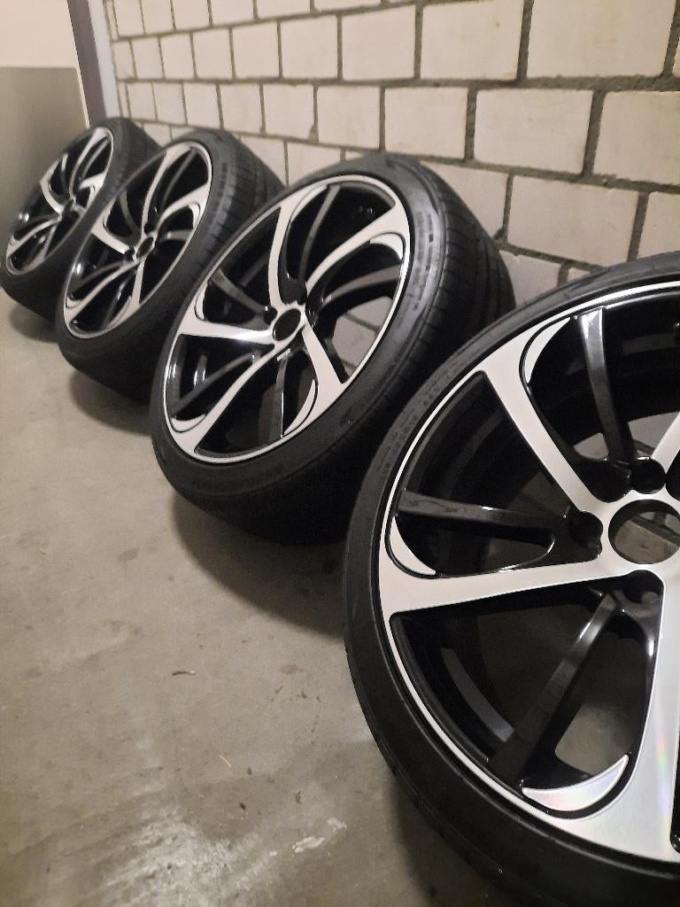 Zeer Mooie Velgen Set 18 inch 4x100  zgan, Auto-onderdelen, Banden en Velgen, Ophalen, 18 inch, Banden en Velgen, Personenwagen