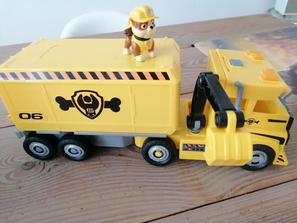 Paw Patrol Rubble's Bulldozer & Recycling Truck, Kinderen en Baby's, Speelgoed | Speelgoedvoertuigen, Ophalen of Verzenden, Gebruikt