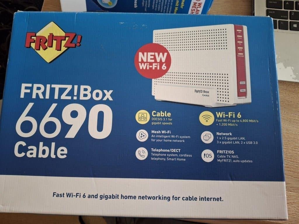 FRITZ!Box 6690 Cable, Computers en Software, Routers en Modems, Ophalen, Gebruikt, Router met modem, Fritzbox
