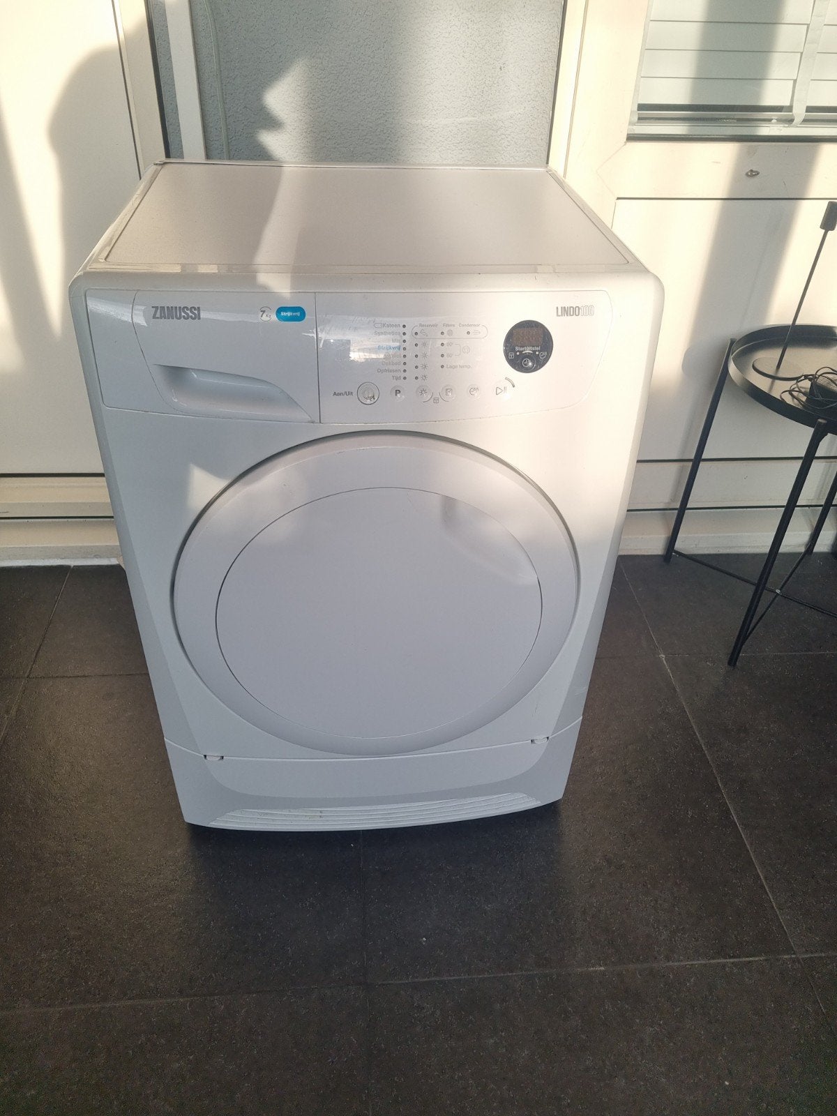 Zanussi Lindo 100 condensdroger 7kg, Ophalen, 6 tot 8 kg, Gebruikt, Voorlader
