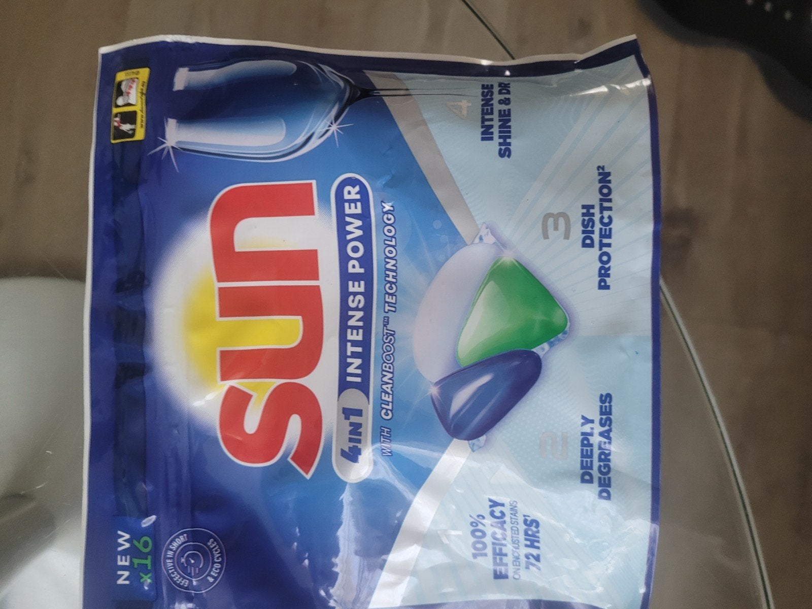 Sun 4in1 Intense Power Vaatwastabletten - 16 stuks, Ophalen, Nieuw