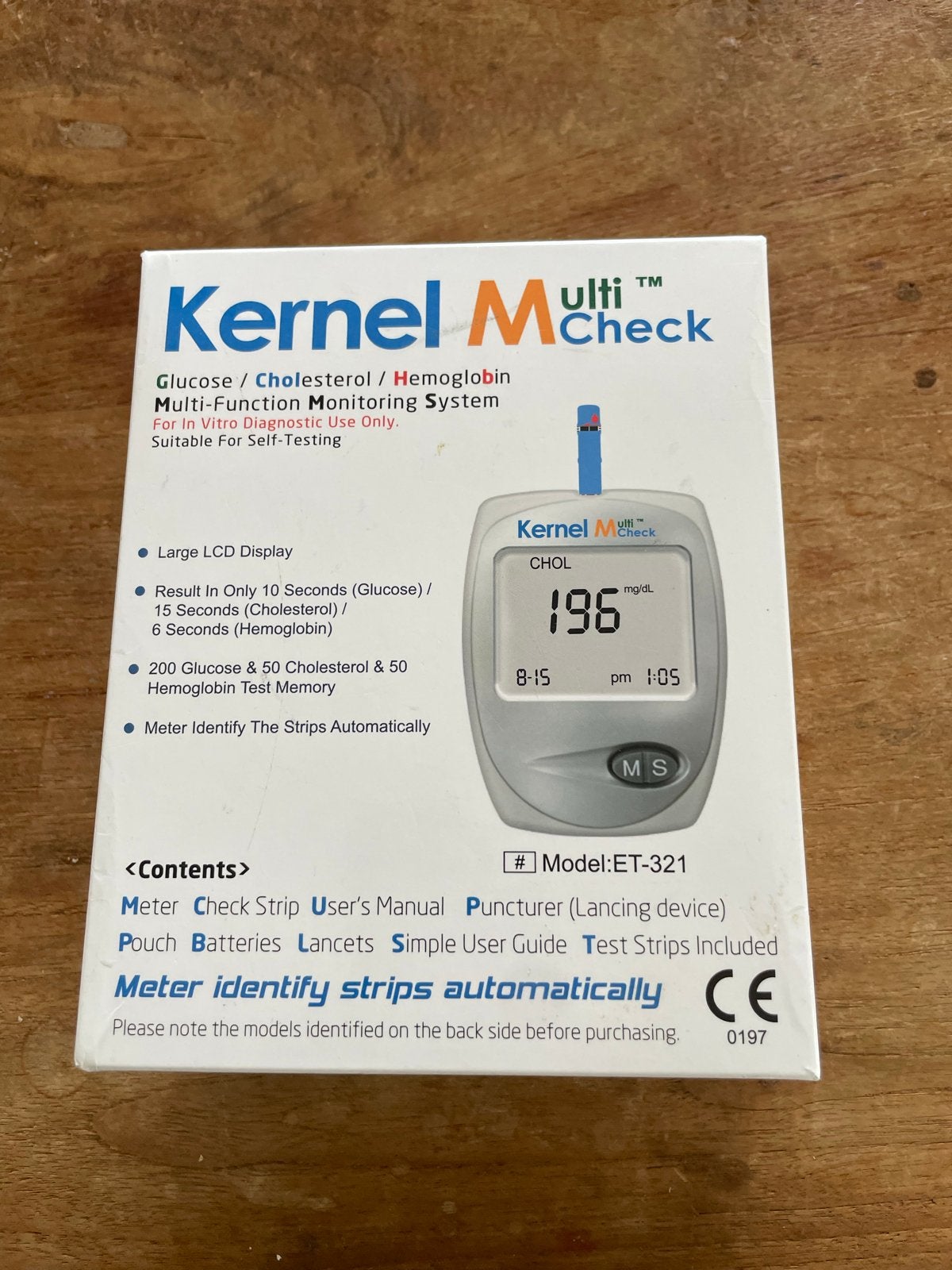 Kernel MultiCheck Glucose Cholesterol Hemoglobine Meter(016), Ophalen of Verzenden, Nieuw, Overige typen