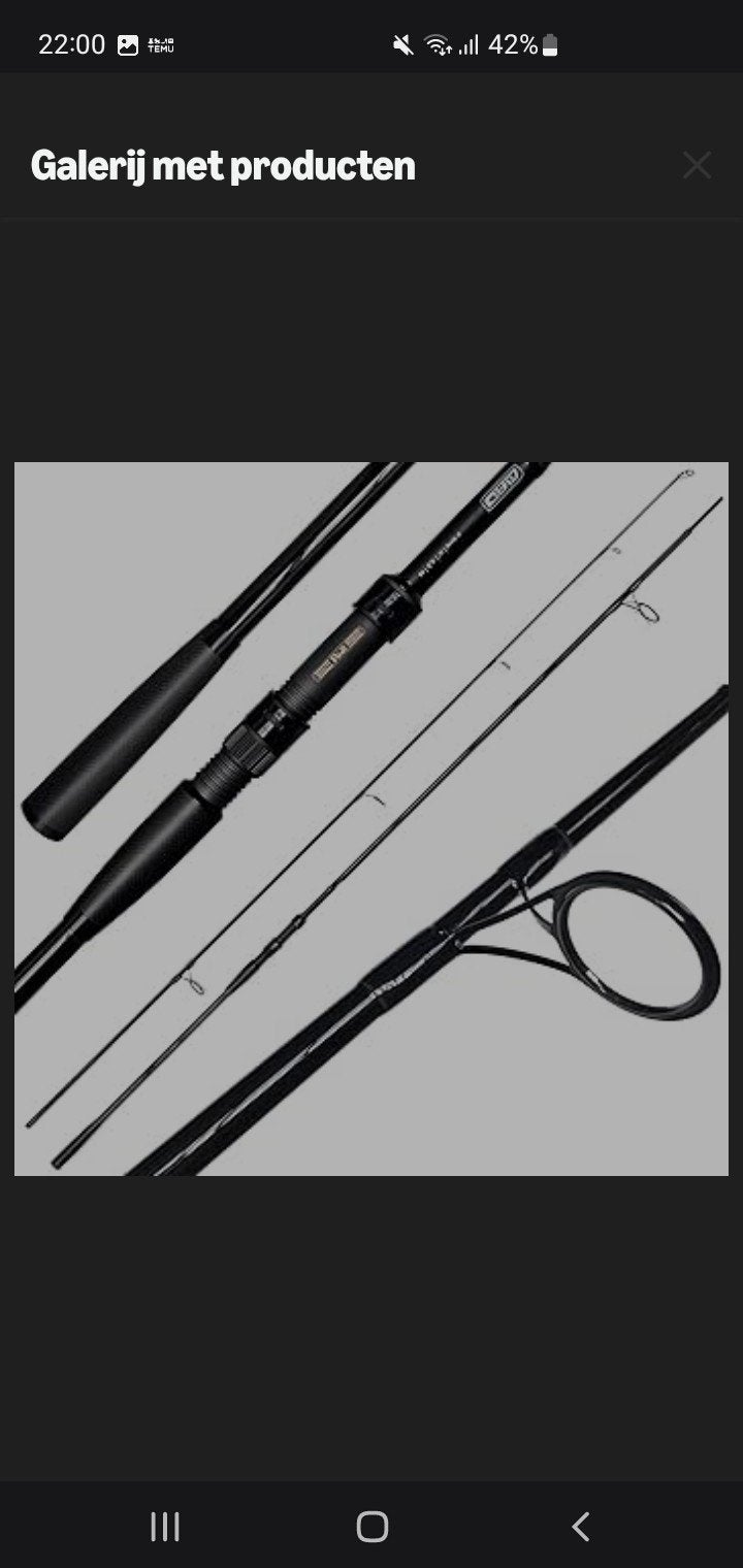 MAD SLS 12ft 3.60m 3.00lb Karperhengel 3 stuks, Ophalen, Nieuw, Werphengel
