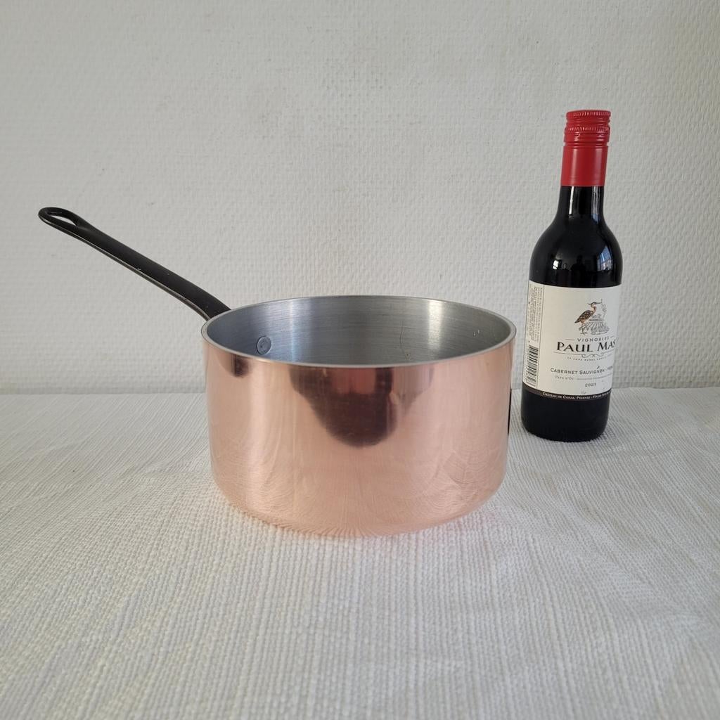 Tournus france koperen pan sauspan steelpan 12 cm, Ophalen of Verzenden, Nieuw, Koekenpan of Braadpan