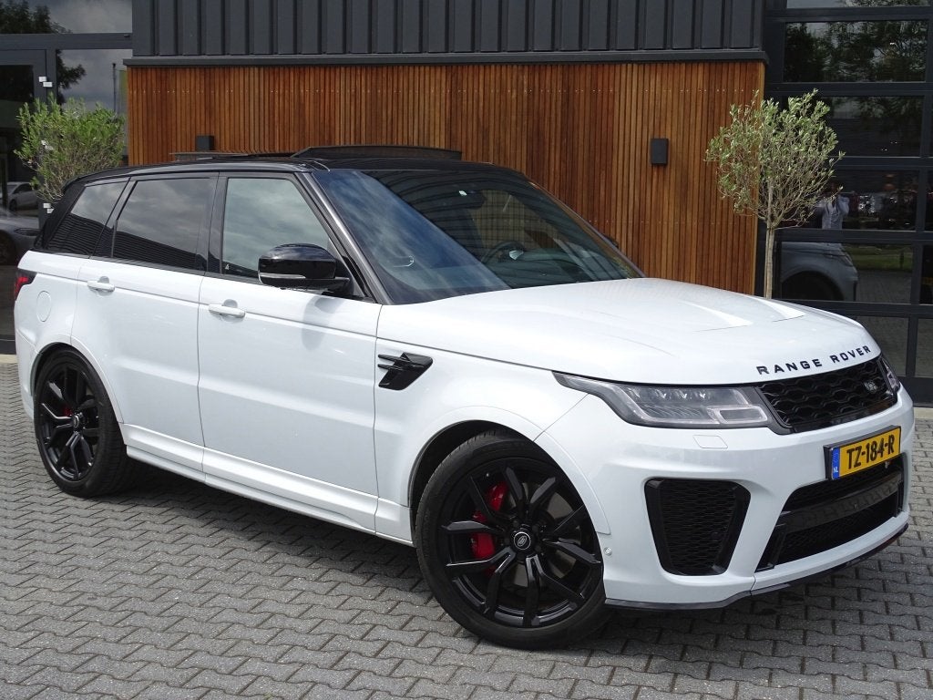 Land Rover Range Rover Sport SVR 5.0 V8 SC 576PK / LED / ful, Gebruikt, Met garantie (alle), 3000 kg, Wit