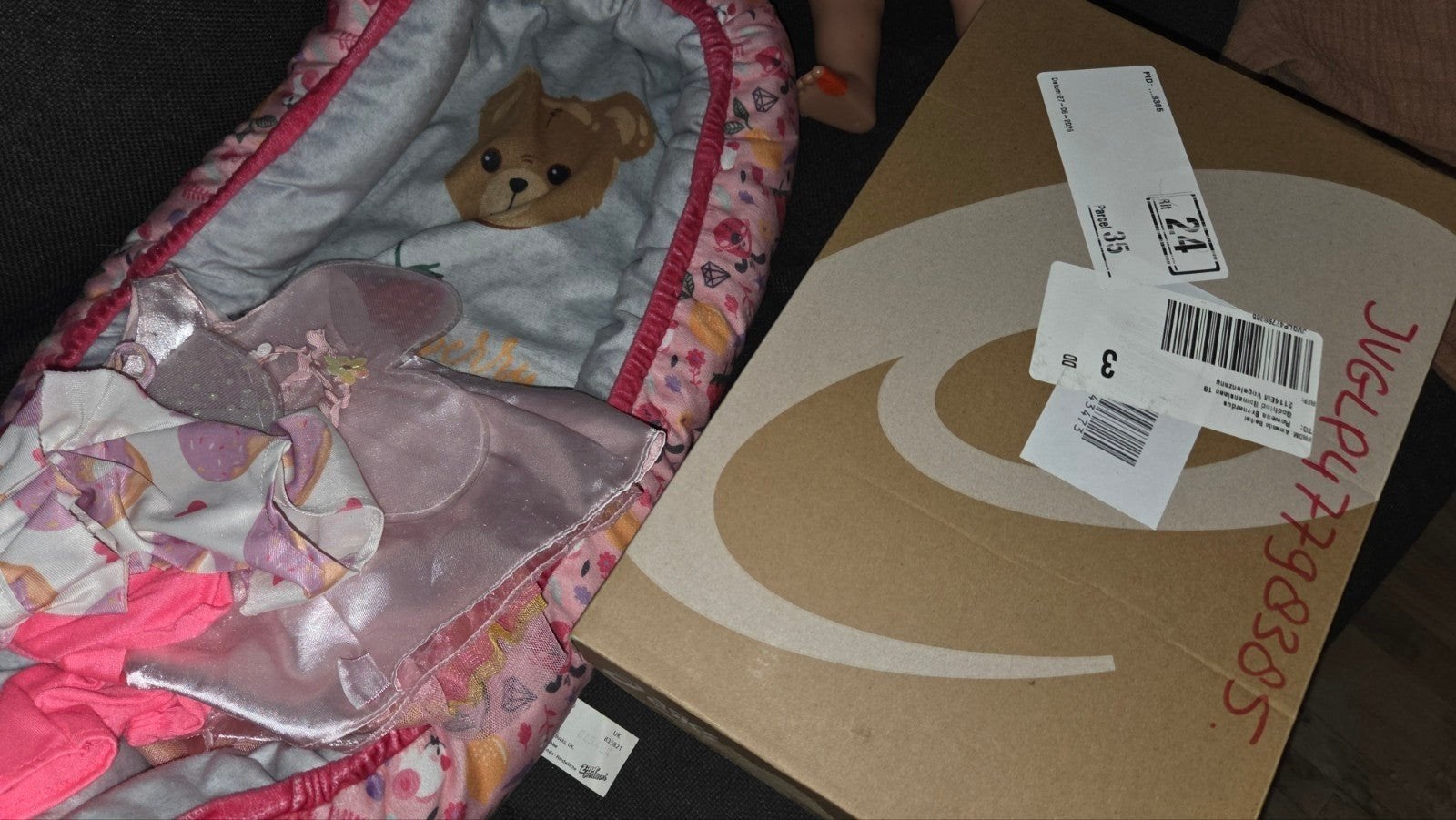 Baby born slaapzak, Gebruikt, Verzenden, Beer, Met kleding of accessoire