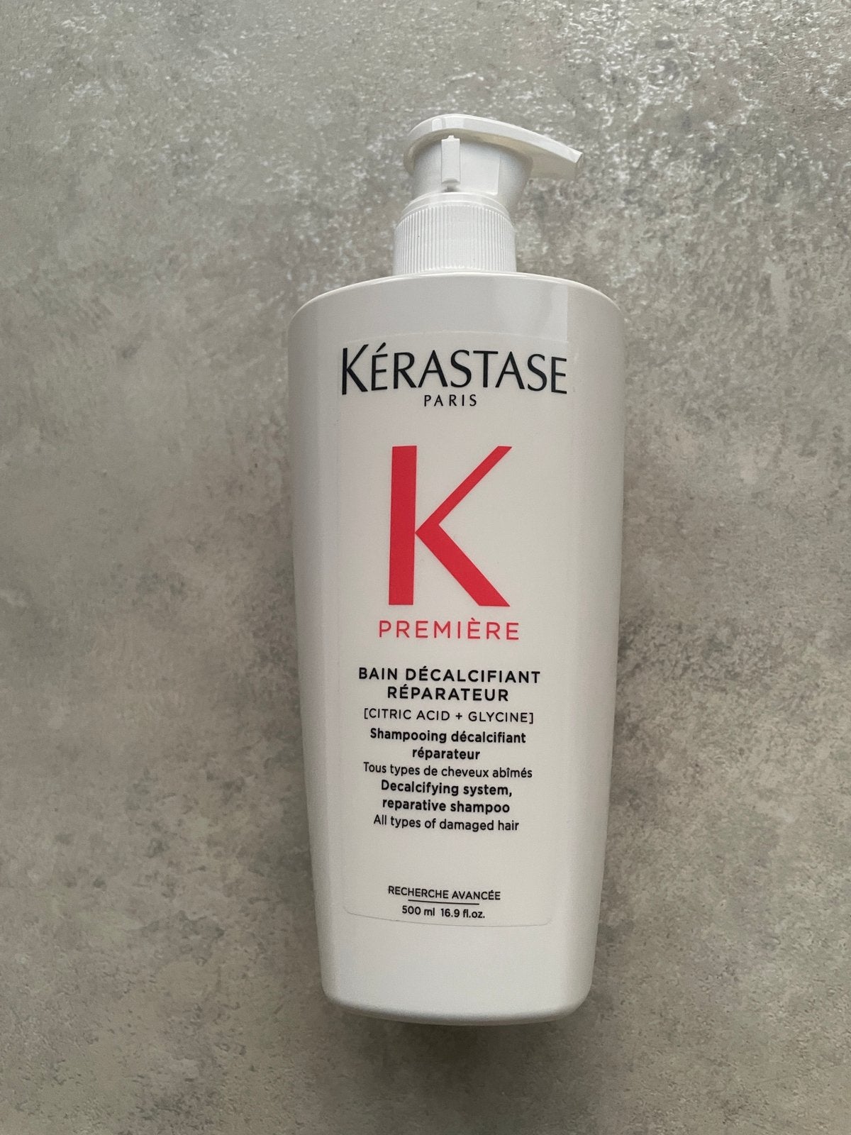 Kerastase 500ml première bain decalcifiant reparateur nieuw, Ophalen of Verzenden, Nieuw, Shampoo of Conditioner
