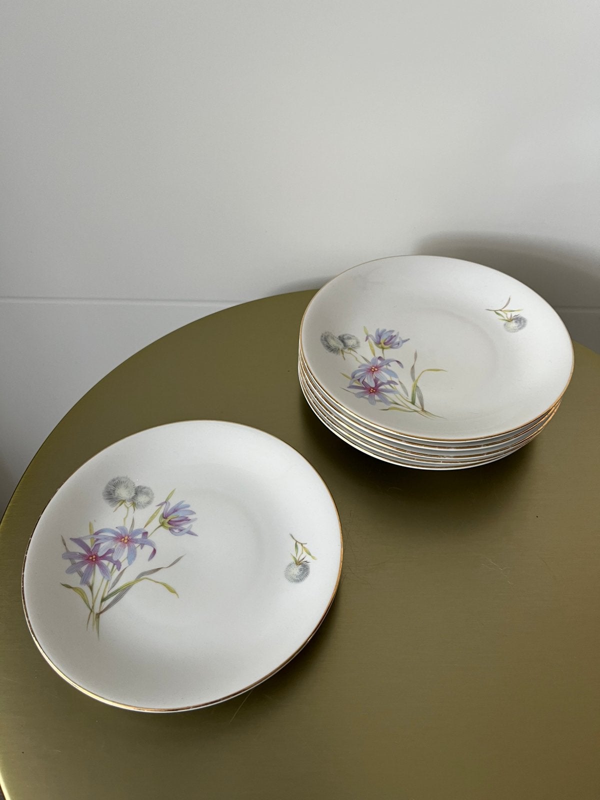 Vintage Hutschenreuther Arzberg Bavaria Veldbloemen Goudrand, Ophalen of Verzenden