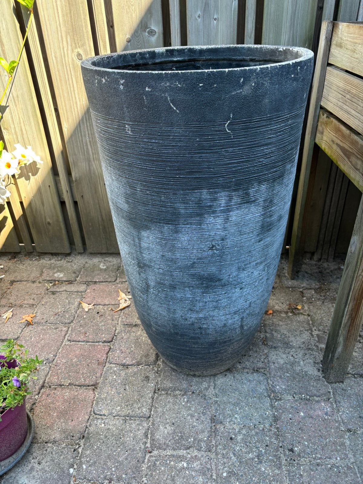 Hoge plantenpot, Ophalen, Zo goed als nieuw, Rond