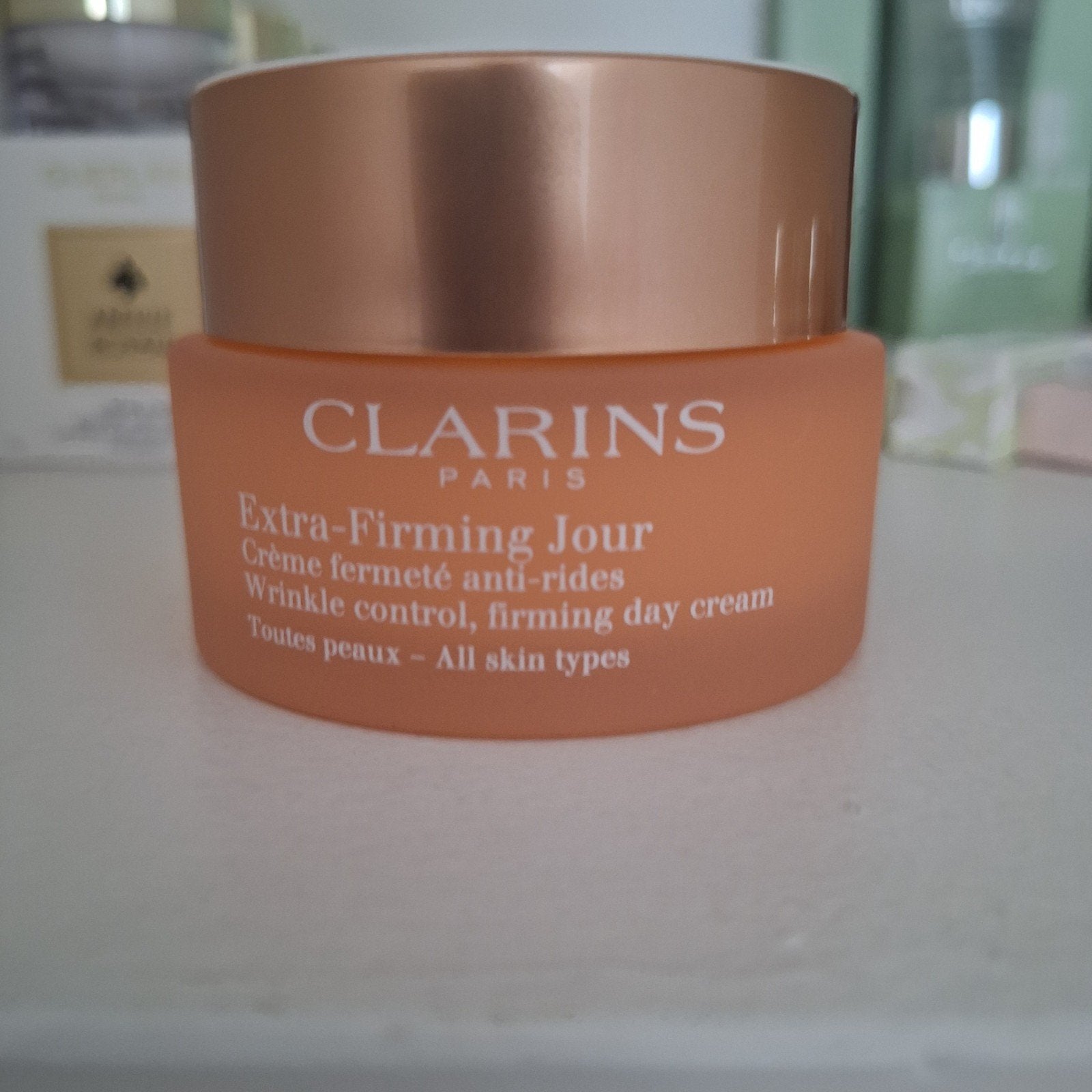 Clarins Extra-Firming Jour Dagcrème - Alle huidtypen, Ophalen of Verzenden, Nieuw, Bodylotion, Crème of Olie