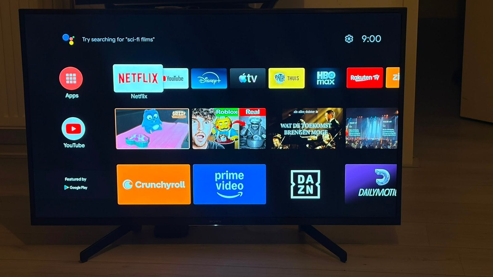 Sony Bravia 4K Smart TV 43 inch + Xiaomi TV Box S 4K, Ophalen, LED, 50 Hz, Zo goed als nieuw