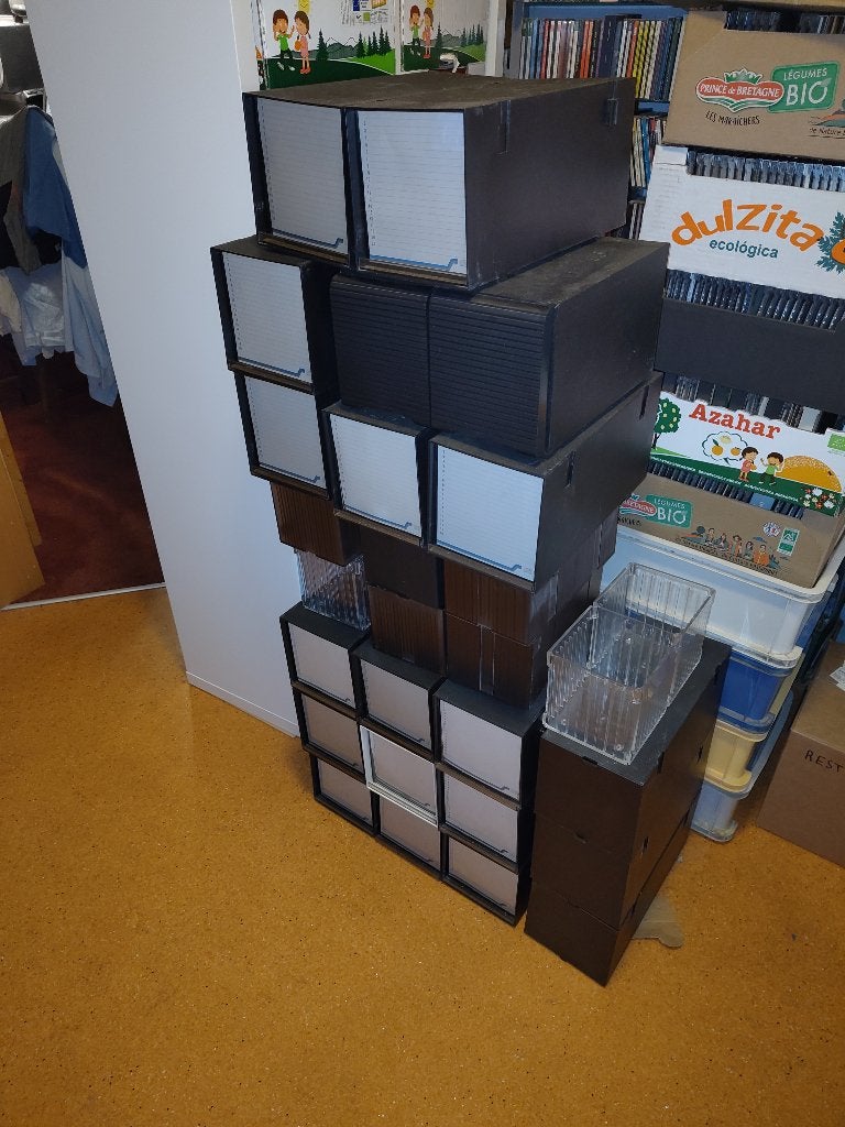 28 cd opbergdozen à 20 cd's, Ophalen, Gebruikt, 100 cm of meer, Overige typen