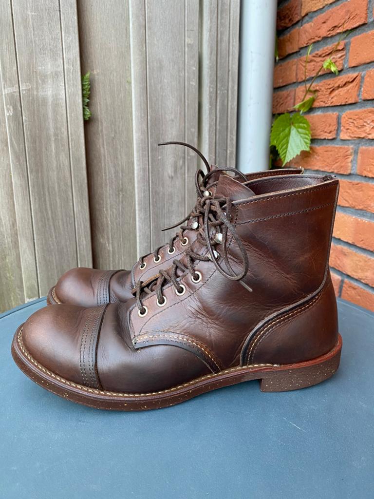 Red Wing 8111 Iron Ranger Amber Harness US9,5D/42,5, Kleding | Heren, Schoenen, Bruin, Boots, Ophalen of Verzenden, Gedragen