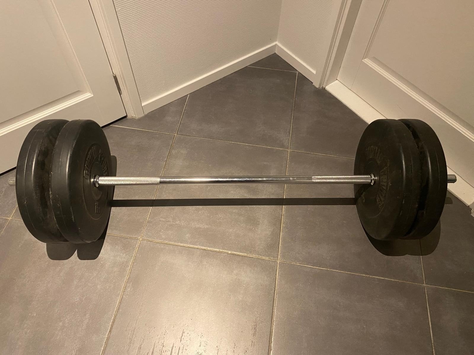 Barbell Halter stang set fitness sporten krachttraining, Sport en Fitness, Ophalen, Gebruikt, ., .