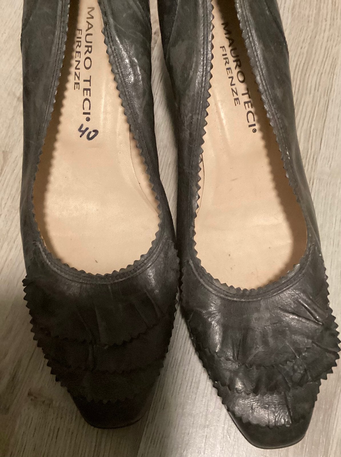 Mooie leren schoenen+sleehakken,Mauro Teci maat 40 z.g.a.n., Kleding | Dames, Schoenen, Blauw, Ophalen of Verzenden, Zo goed als nieuw