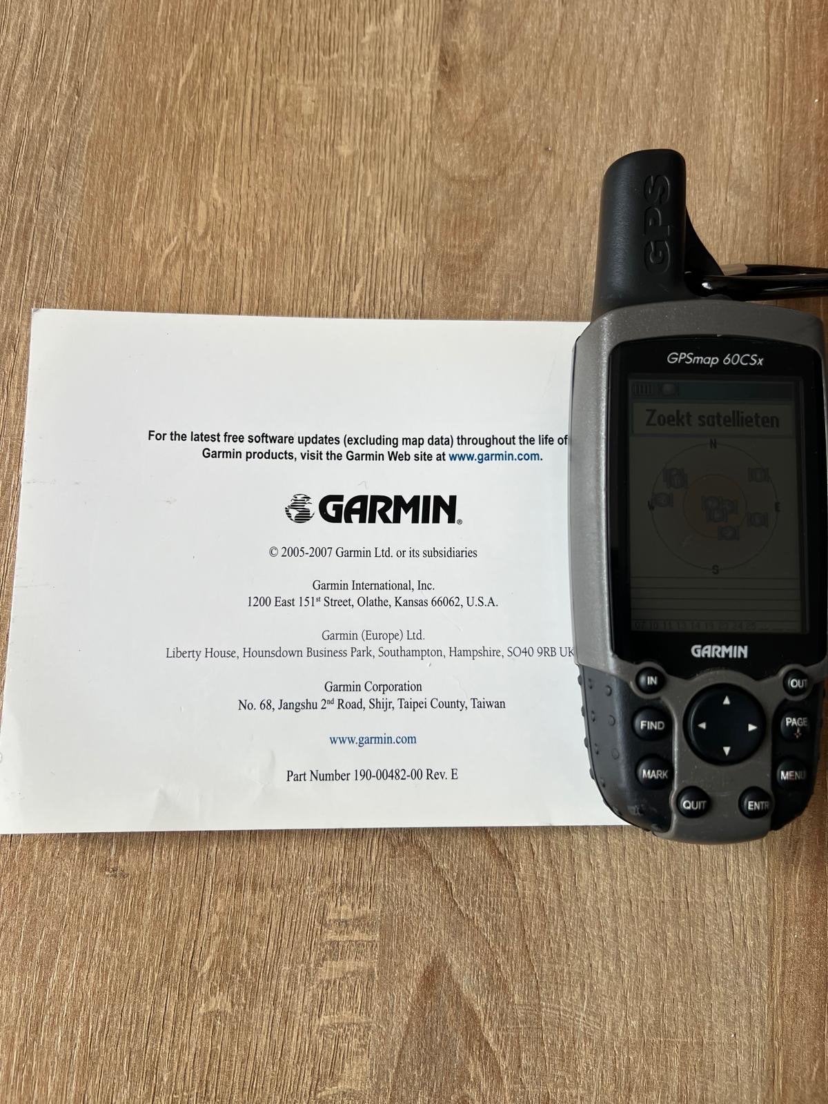 Garmin GPSmap 60CSx GPS-ontvanger met handleiding, Ophalen of Verzenden, Gebruikt