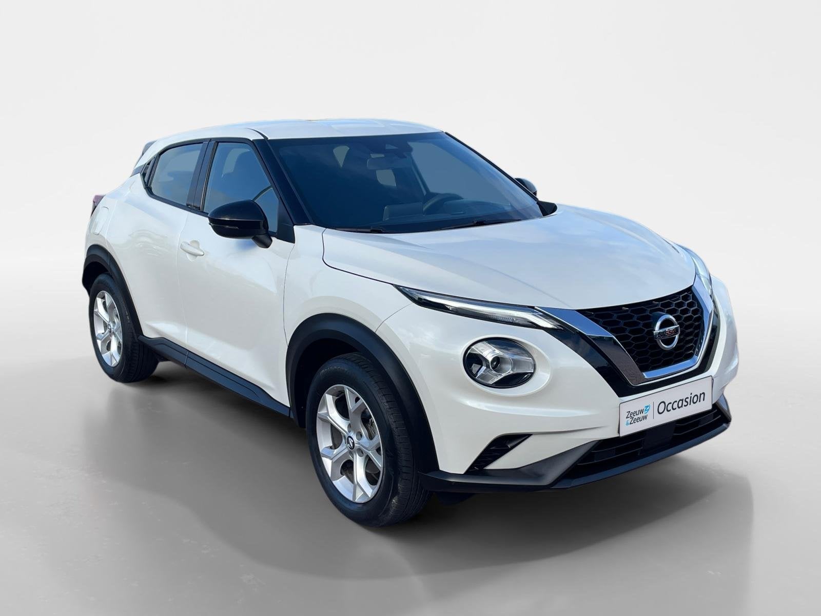 Nissan Juke 1.0 DIG-T Business Edition Automaat*Navi+Camera*, Auto's, Stof, Euro 6, Wit, Bedrijf