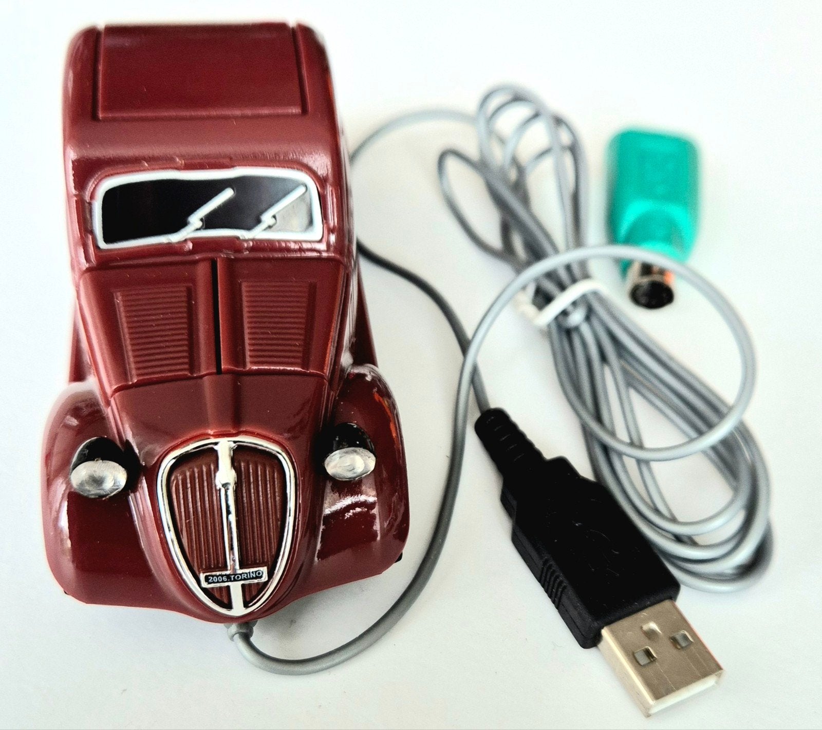 Nieuwe Fiat 500A "Topolino" Car Mouse - USB/PS2, Computers en Software, Overige Computers en Software, Nieuw, Ophalen of Verzenden