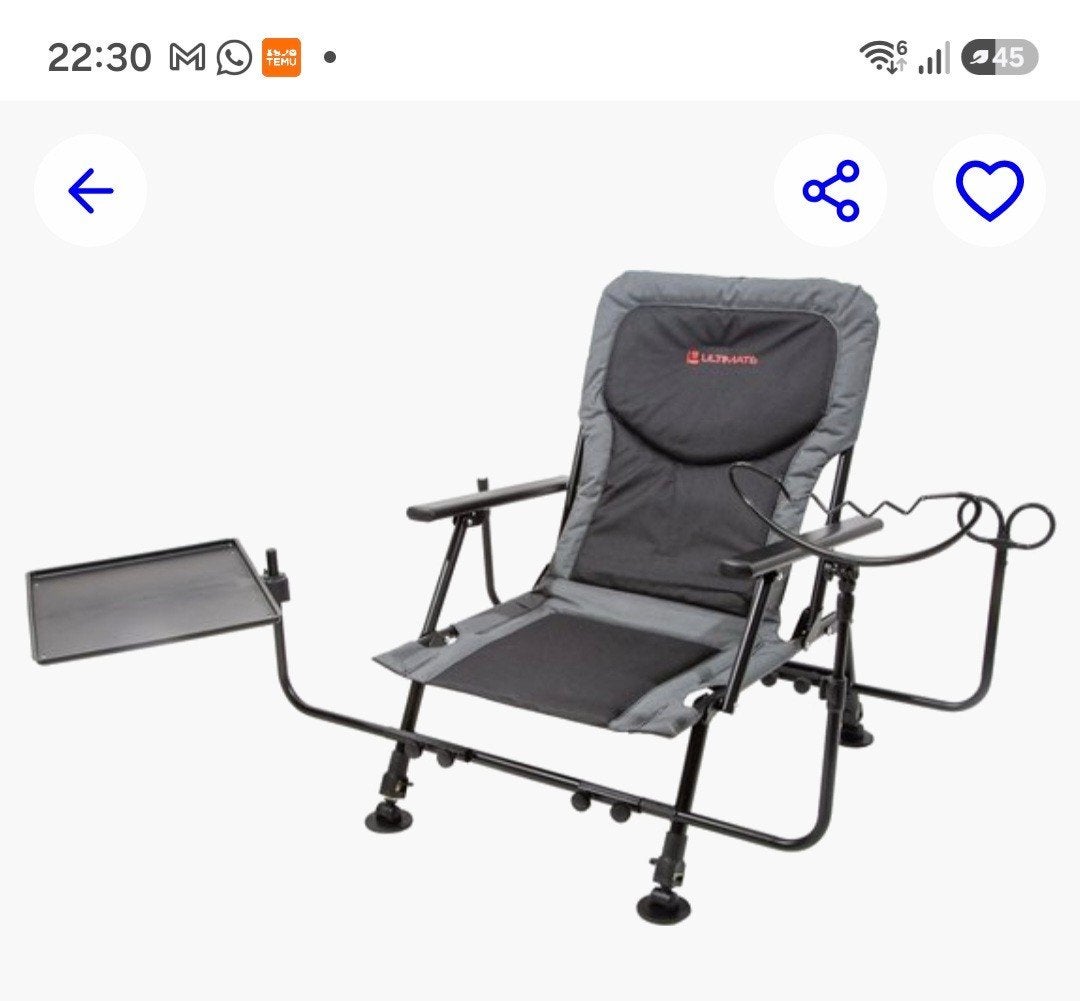 Ultimate complete feeder chair / visstoel / karperstoel, Ophalen, Nieuw
