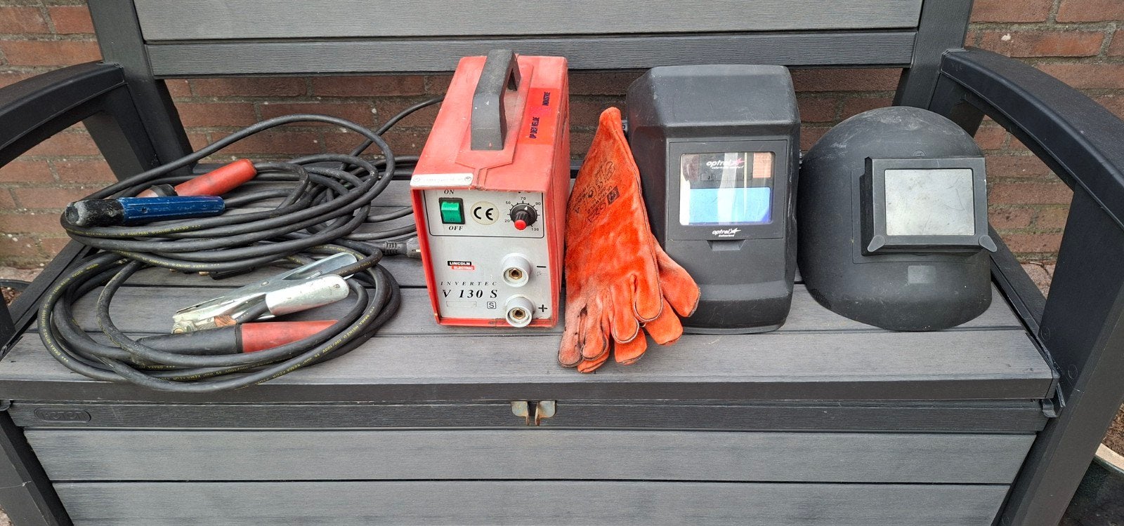 Lincoln Electric Invertec V 130 S Lasapparaat met toebehoren, Ophalen of Verzenden