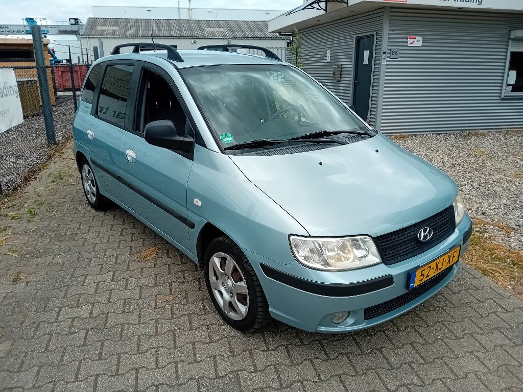 Hyundai Matrix 1.6 2007 Blauw IJSKOUDE AIRCO!! TREKHAAK!!, Auto's, Hyundai, Voorwielaandrijving, Matrix, Stof, 1599 cc