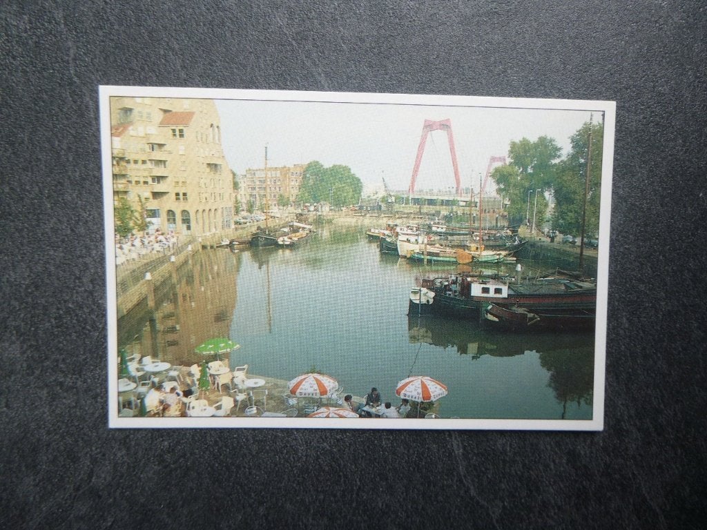 Rotterdam, oude haven/ Willemsbrug/ Rotterdams nieuwsblad, Verzamelen, Verzenden, 1980 tot heden, Ongelopen, Zuid-Holland