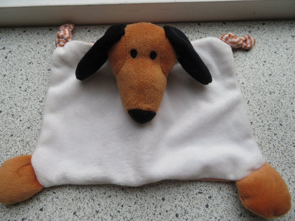 Knuffeldoek teckel tekkel hond hondje van Hema, Ophalen of Verzenden, Zo goed als nieuw, Hond, Wasbaar