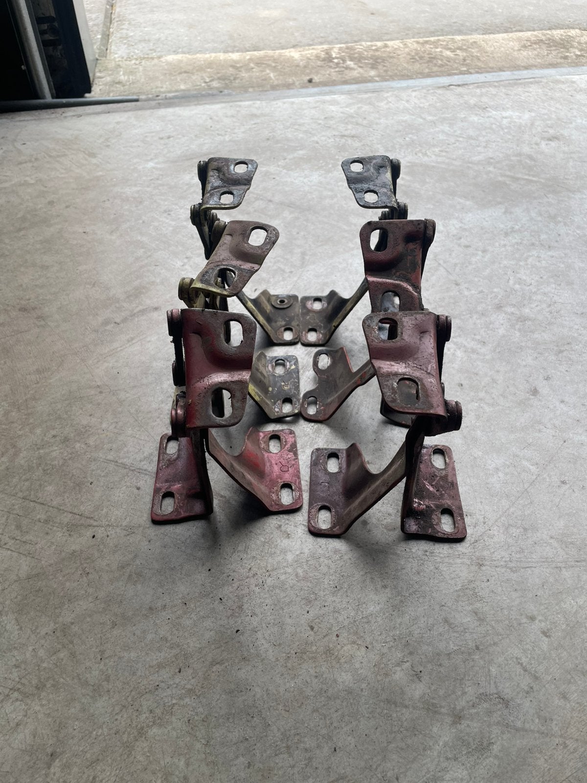Toyota celica ta22 ta23 ta28 motorkap schanieren gebruikt, Ophalen of Verzenden