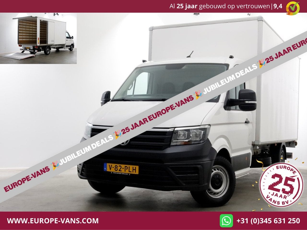 Volkswagen Crafter 35 2.0 TDI 140pk Bakwagen met laadklep en, Gebruikt, Euro 6, 4 cilinders, Volkswagen
