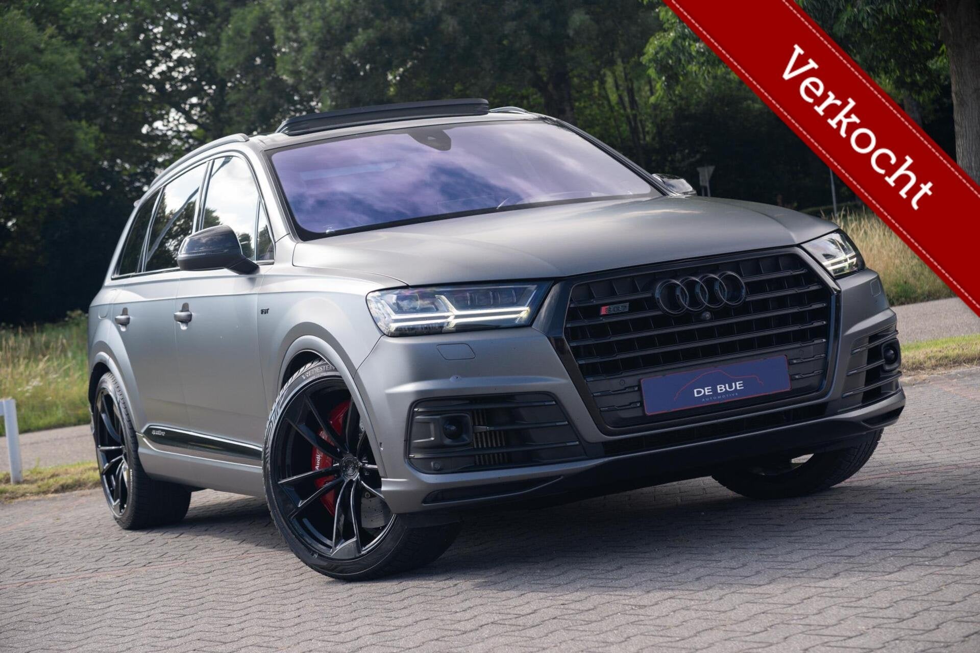 Audi SQ7 4.0 V8 TDI SQ7 Quattro|Grijs Kenteken|Keramisch|Ban, Dealer onderhouden, 435 pk, Gebruikt, Automatische klimaatregeling