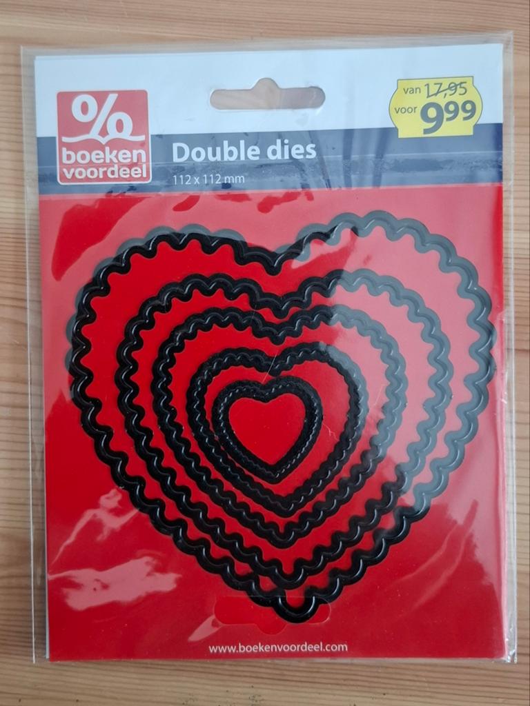 Nieuwe Double Dies Snijmal Hartvorm - 5 Groottes, Ophalen, Nieuw