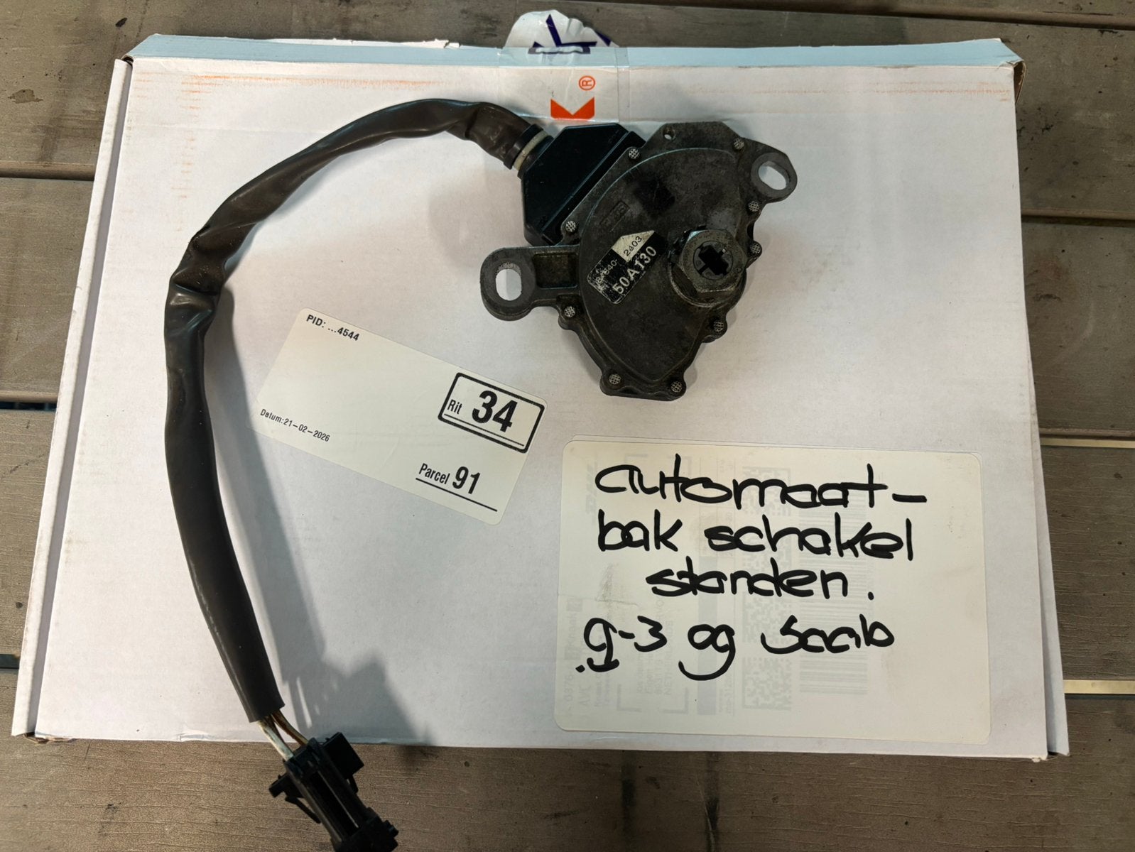 Schakelpositie sensor automaatbak Saab 900/9-3/9-5, Ophalen of Verzenden, Gebruikt, Saab