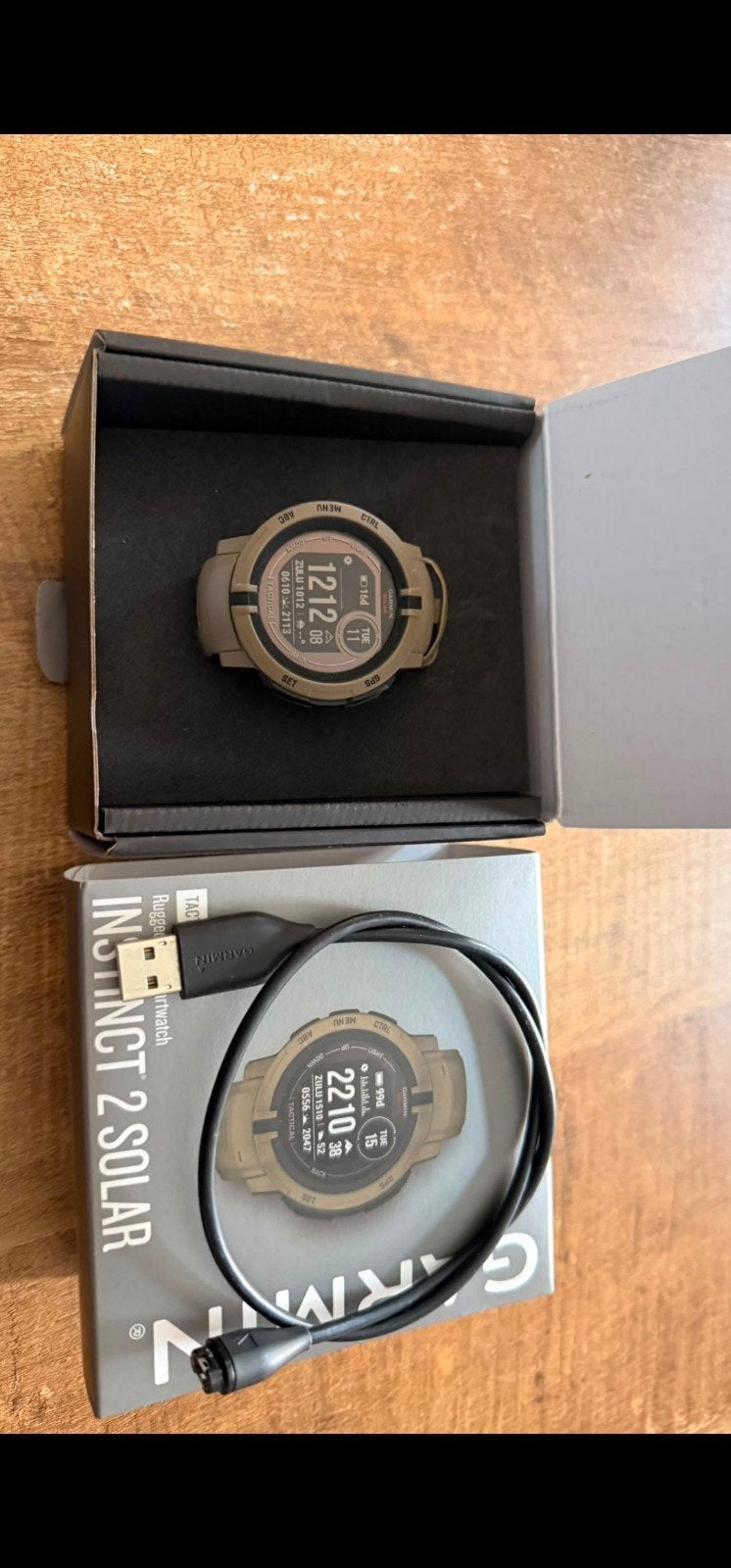 Garmin Instinct 2 Solar Tactical Leger Groen, Ophalen, Garmin, Zo goed als nieuw, Waterdicht