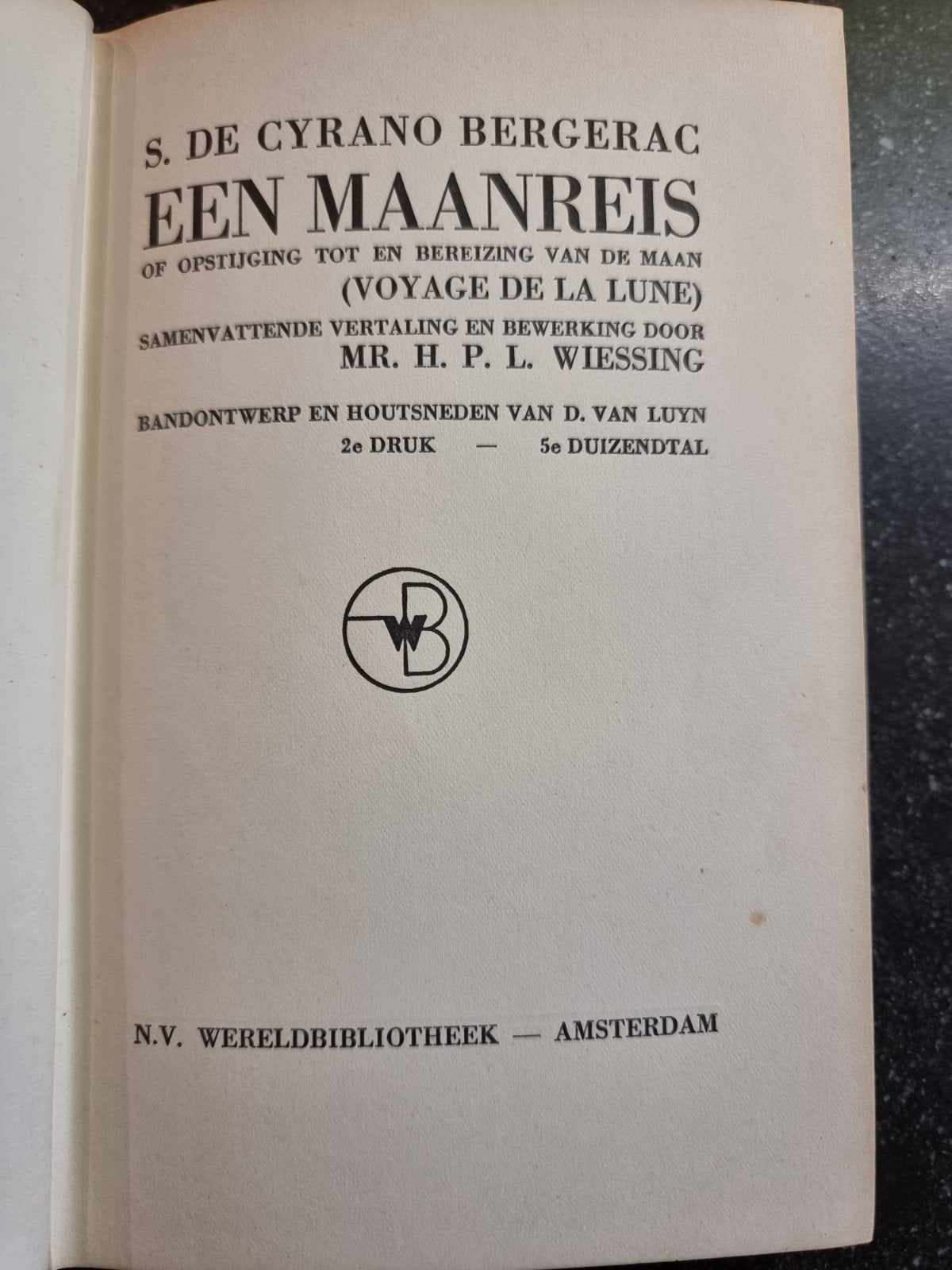 Maanreis - S. de Cyrano Bergerac (1937), Ophalen of Verzenden