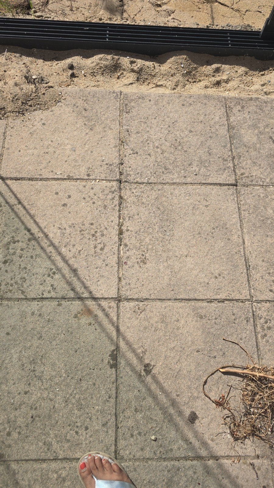 gratis tuin tegels, Ophalen